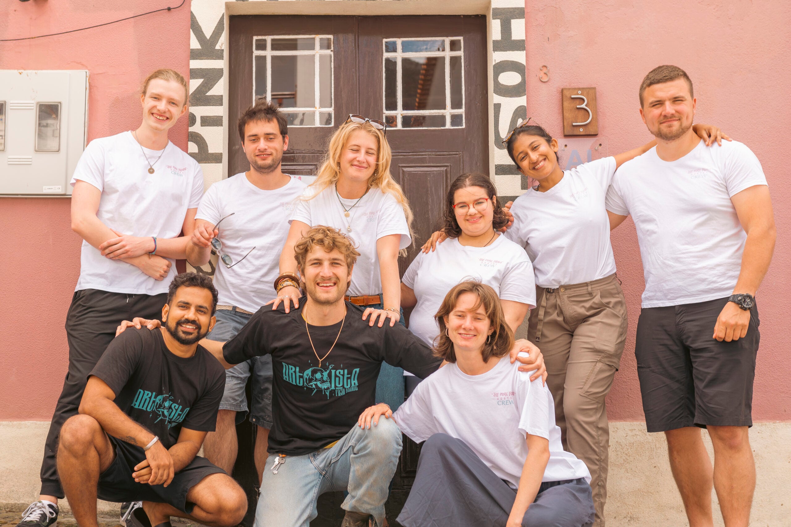 The Pink House Hostel crew